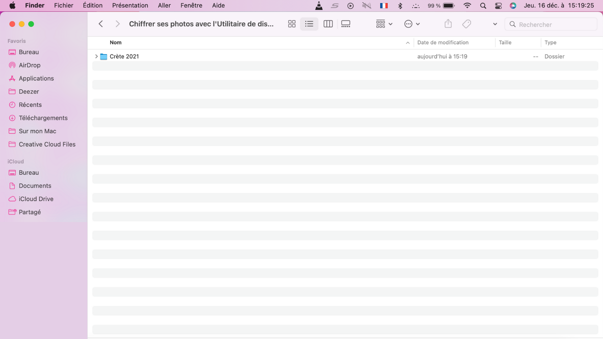 Les photos sont dans un dossier