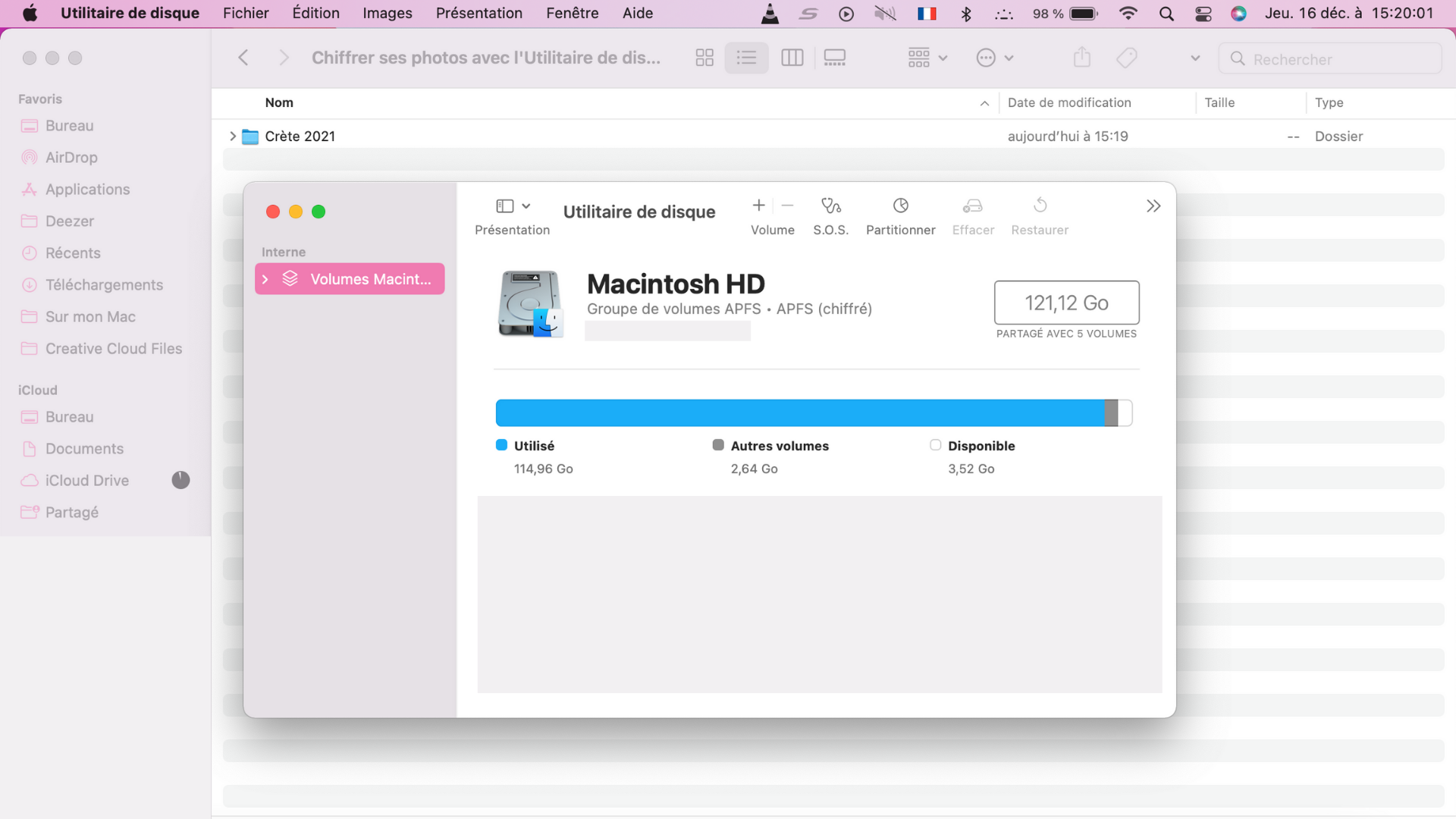 Utilitaire de disque